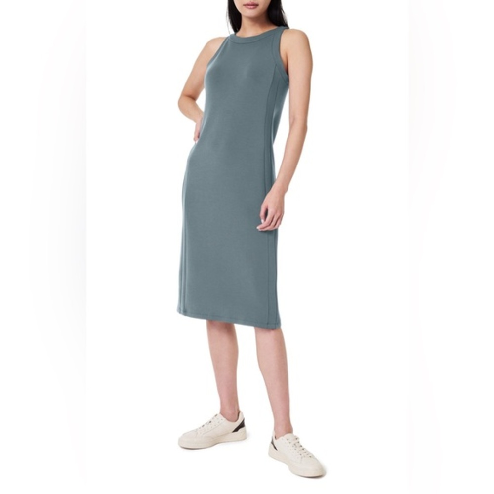 Spanx AirEssentials Tank Midi Dress in Dusk Blue